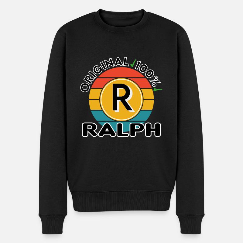 Ralph - Männer Premium Bio Pullover - Schwarz