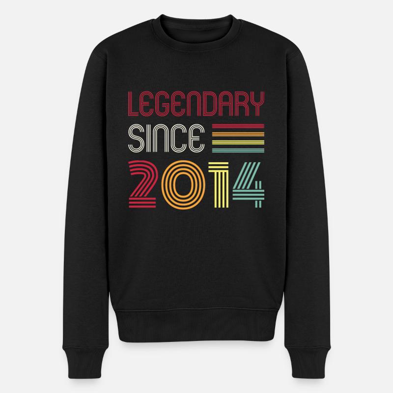 Anniversaire légendaire depuis 2014 - Pull Premium bio Homme - noir