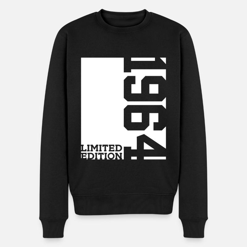 62. GEBURTSTAG LIMITED EDITION 1964 - Männer Premium Bio Pullover - Schwarz
