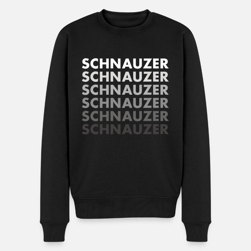 Schnauzer - Männer Premium Bio Pullover - Schwarz