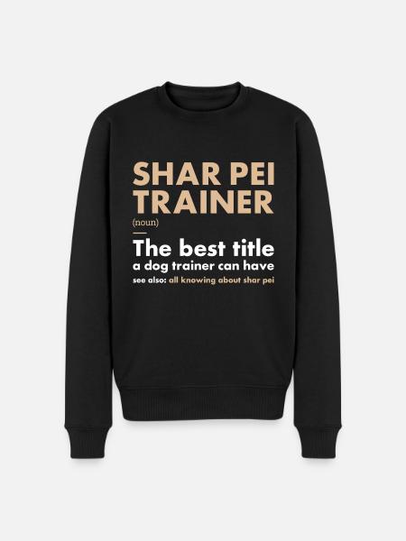 Shar Pei Trainer Definiton - Men's Premium Organic Jumper - black