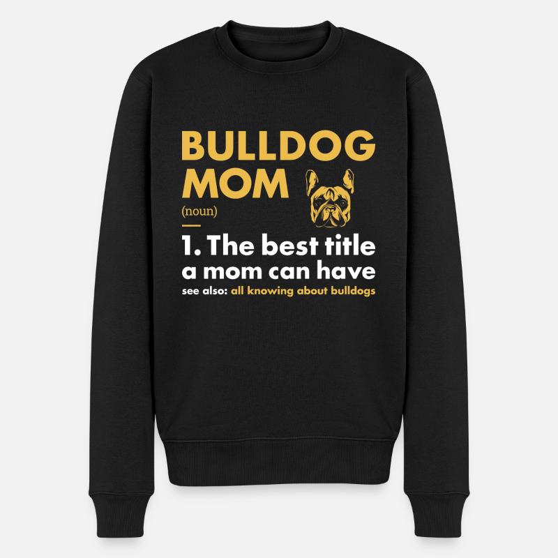 Définition de maman bouledogue - Pull Premium bio Homme - noir