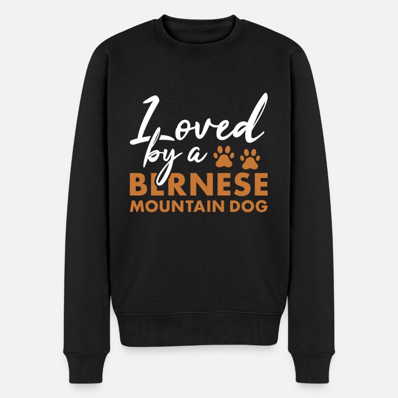 Aimé par un bouvier bernois - Pull Premium bio Homme - noir