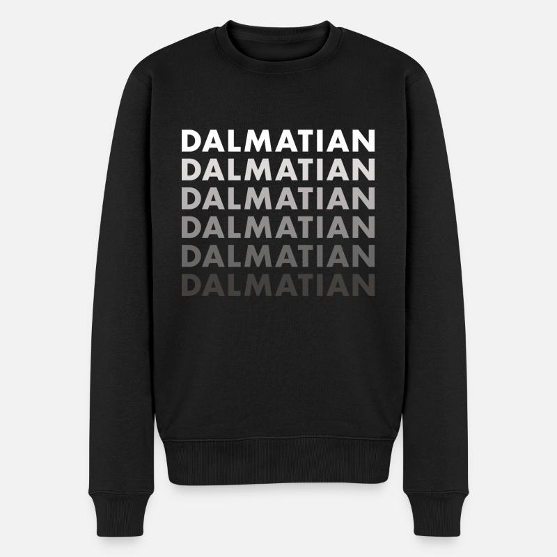 Dalmatian - Männer Premium Bio Pullover - Schwarz
