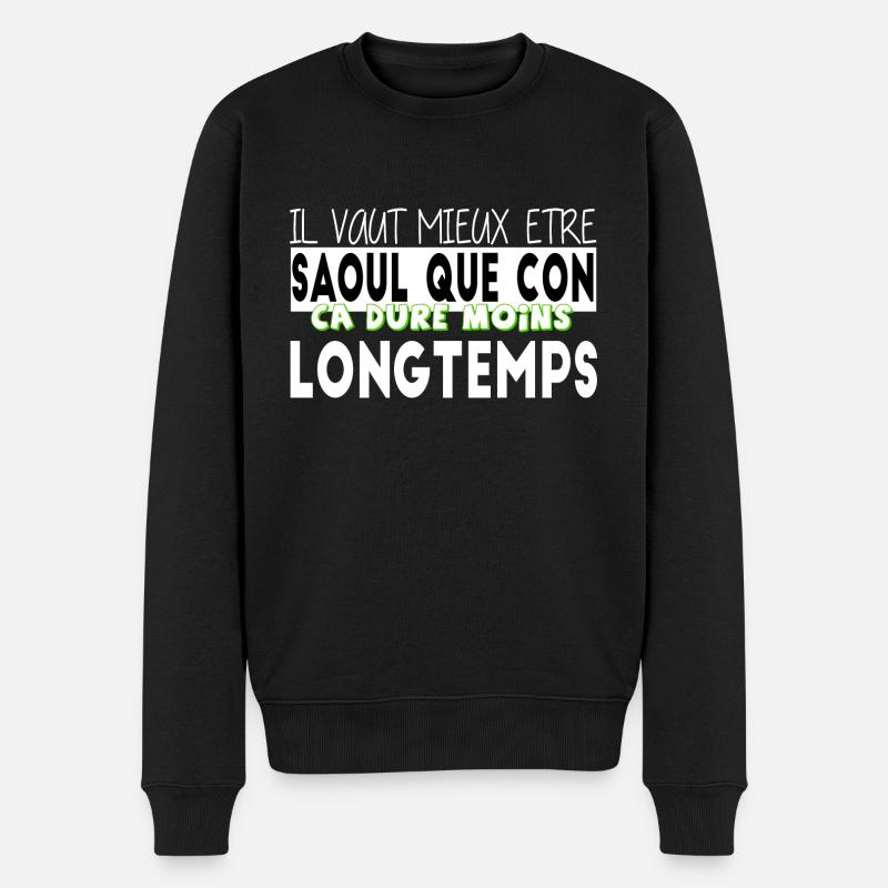 Alcool humour - Pull Premium bio Homme - noir