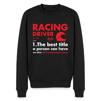 Sport Driver Definition Racing - Men's Premium Organic Jumper - black - Front - Nico (187cm)