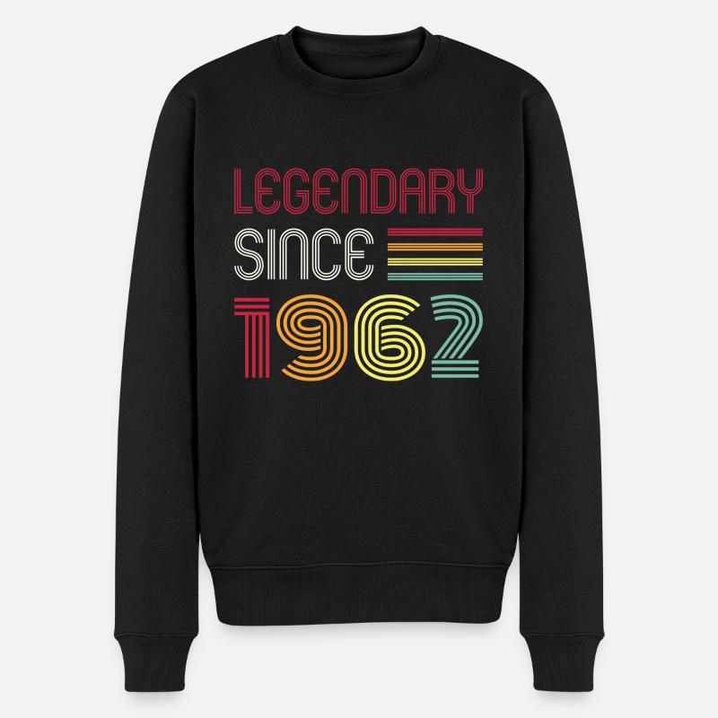 Anniversaire légendaire depuis 1962 - Pull Premium bio Homme - noir