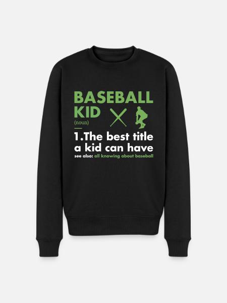 Sport Kid Définition Baseball - Pull Premium bio Homme - noir