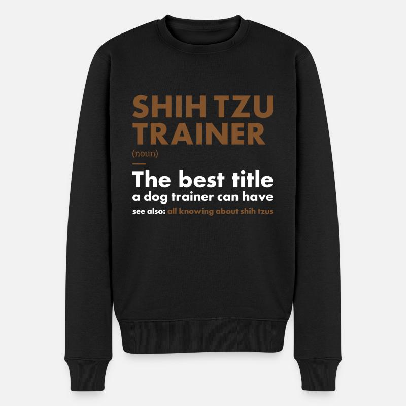 Shih Tzu Trainer Definiton - Pull Premium bio Homme - noir