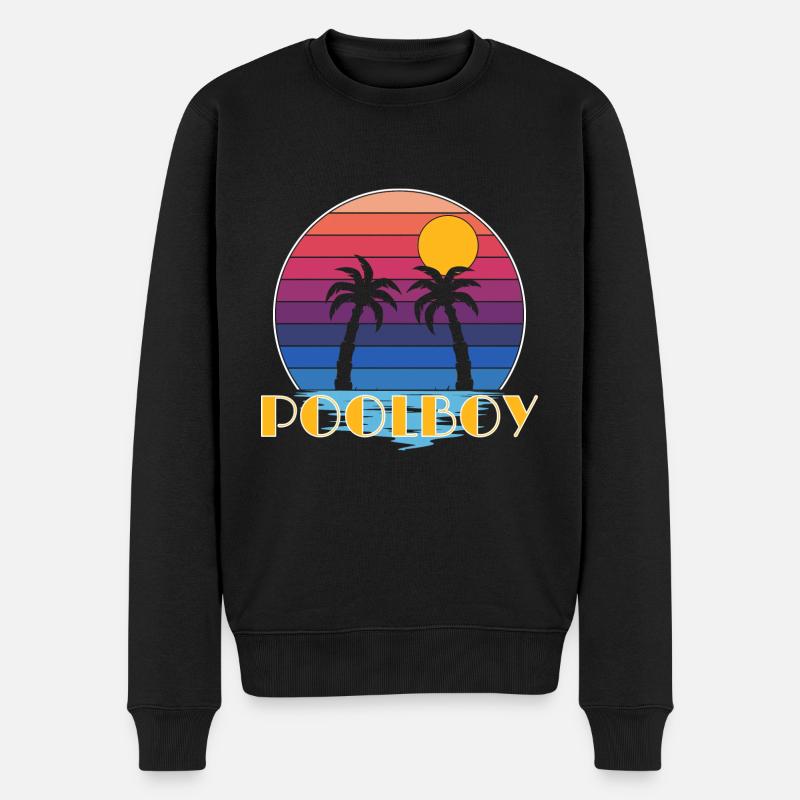 Maître nageur Piscine Poolboy - Pull Premium bio Homme - noir