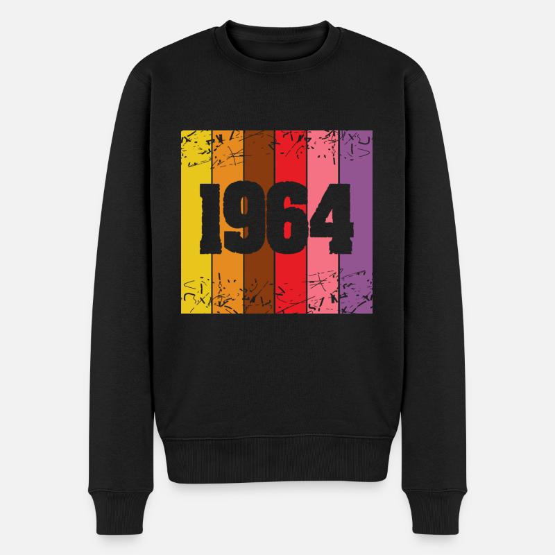 Jahr 1964 - Männer Premium Bio Pullover - Schwarz