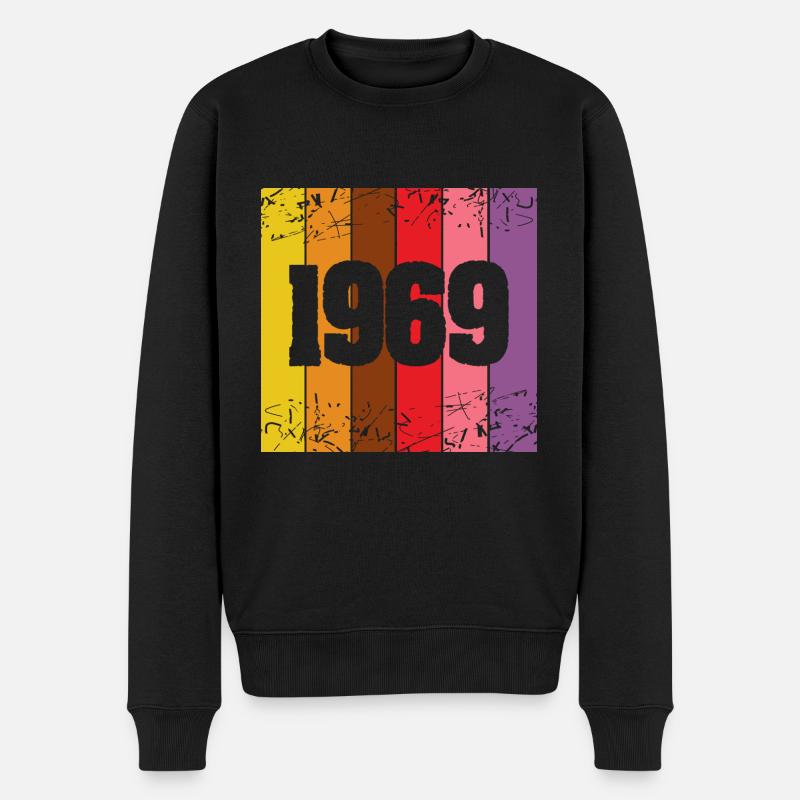 69er - Männer Premium Bio Pullover - Schwarz