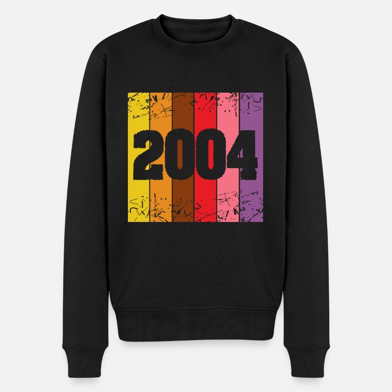 Jahr 2004 - Männer Premium Bio Pullover - Schwarz