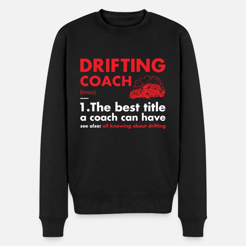 Sport Coach Definition Drifting - Männer Premium Bio Pullover - Schwarz