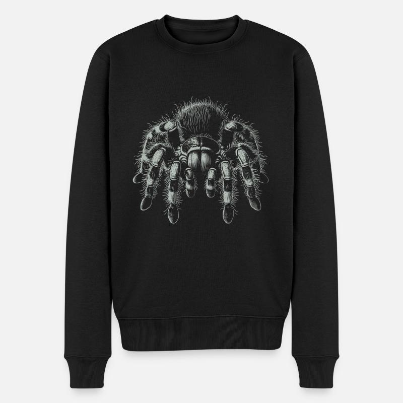Grande tarentule poilue Tarentule - Pull Premium bio Homme - noir