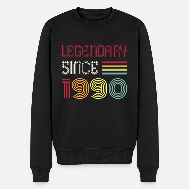 Anniversaire légendaire depuis 1990 - Pull Premium bio Homme - noir