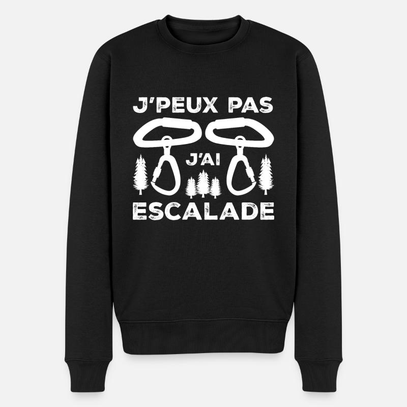 J'peux pas j'ai Escalade - Pull Premium bio Homme - noir