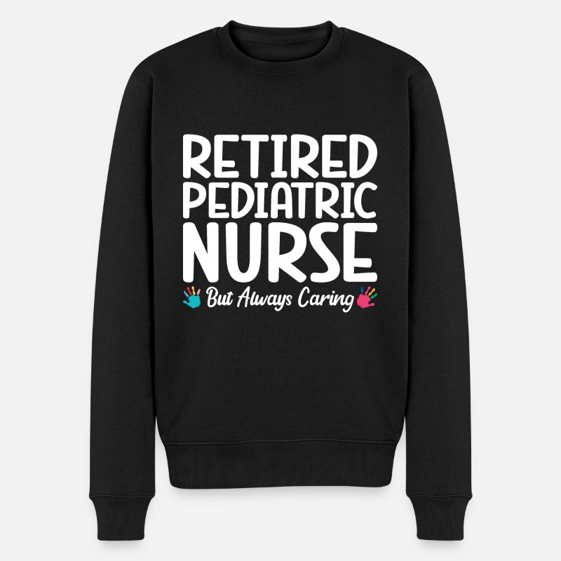 Kinderkrankenschwester - Männer Premium Bio Pullover - Schwarz
