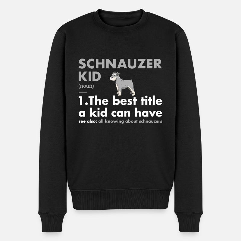 Schnauzer Kid Définition - Pull Premium bio Homme - noir