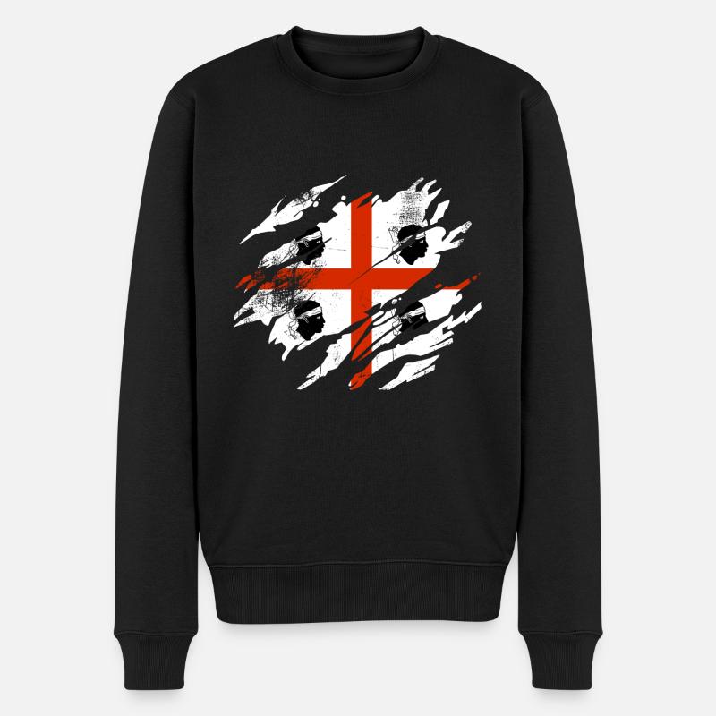 Sardaigne Été - Pull Premium bio Homme - noir