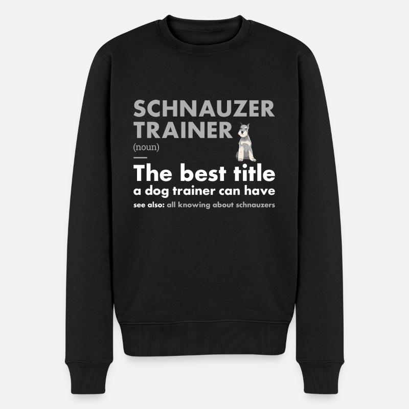 Schnauzer Trainer Definiton - Pull Premium bio Homme - noir