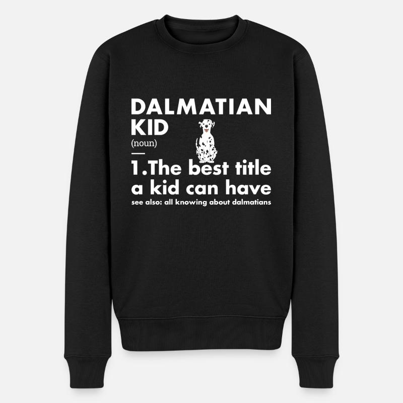 Définition de l’enfant dalmatien - Pull Premium bio Homme - noir