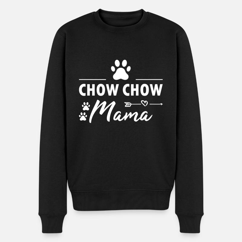 Chow Chow Mama - Pull Premium bio Homme - noir