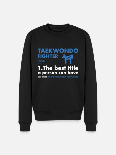 Sport Fighter Definition Taekwondo - Men's Premium Organic Jumper - black