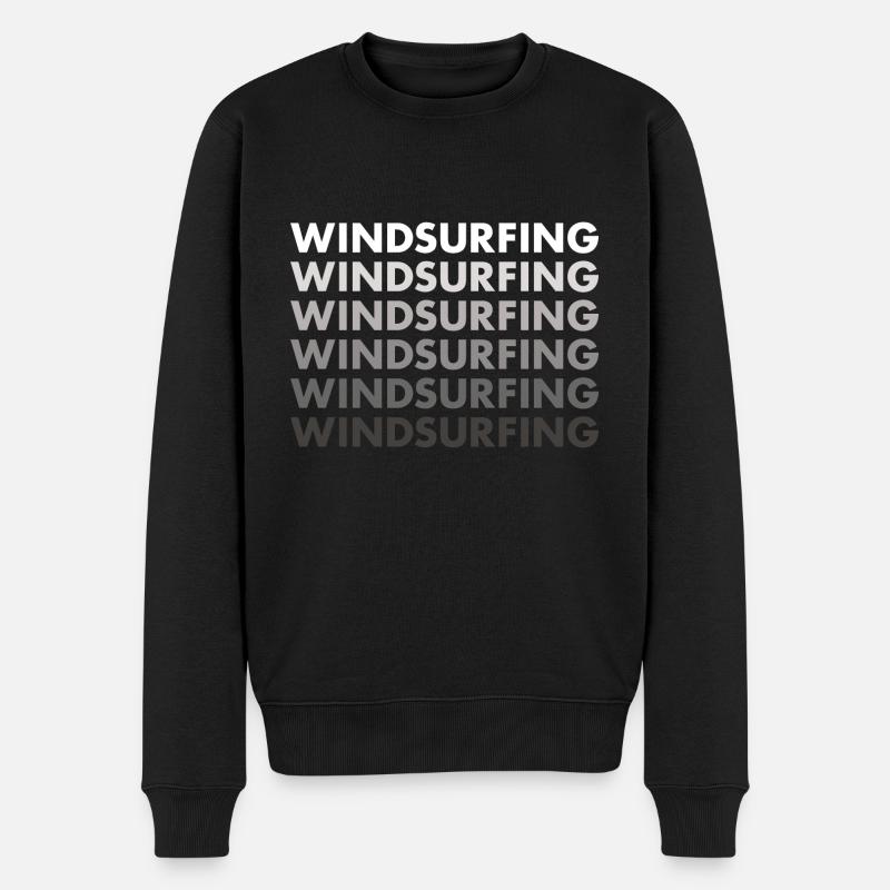 Sport Windsurfing - Männer Premium Bio Pullover - Schwarz