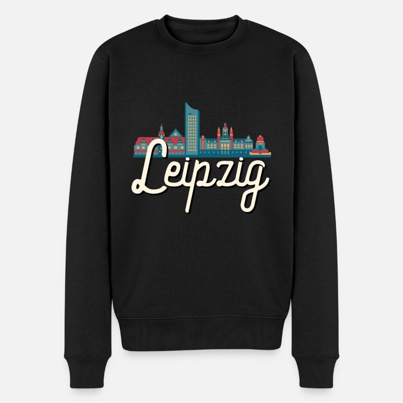 Leipzig - Pull Premium bio Homme - noir