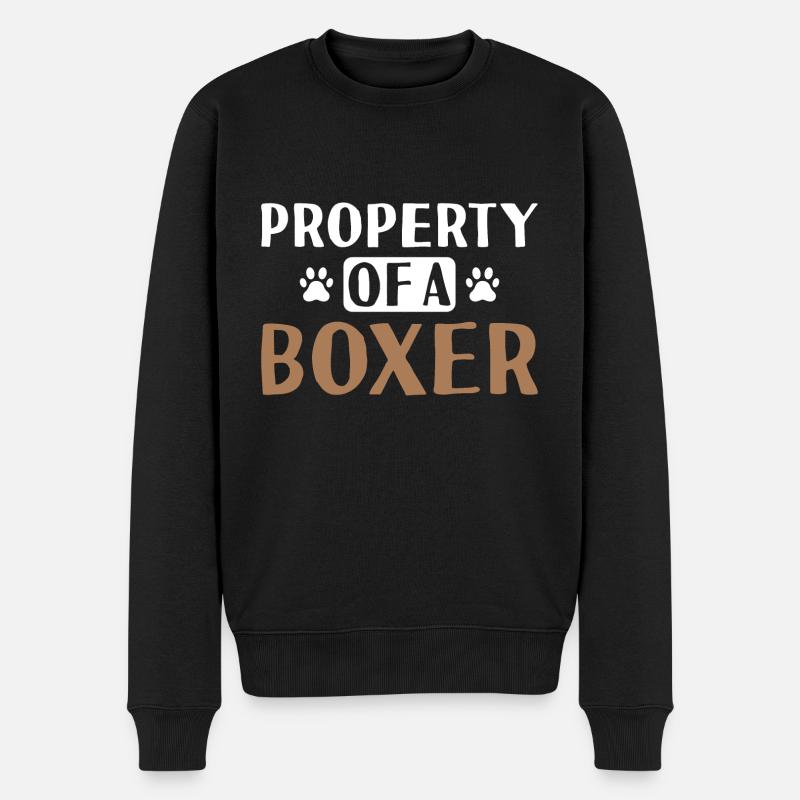 Propriété D’un Boxer - Pull Premium bio Homme - noir