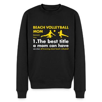 Sport Maman Définition Volleyball de plage - Pull Premium bio Homme - noir - Devant - Nico (187cm)