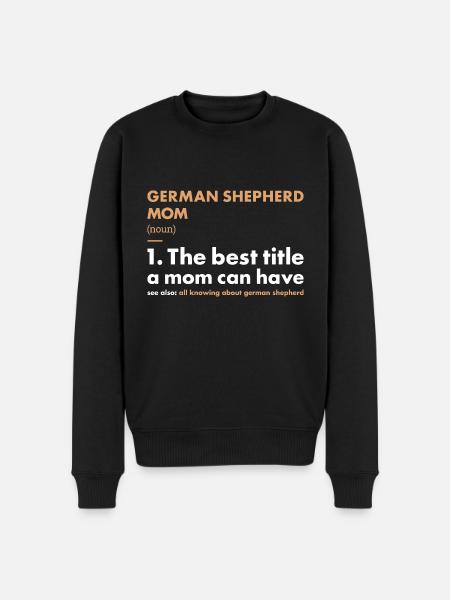 German Shepherd Mom Definition - Men's Premium Organic Jumper - black