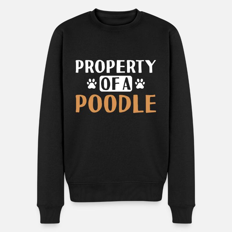 Propriété D’Un Caniche - Pull Premium bio Homme - noir