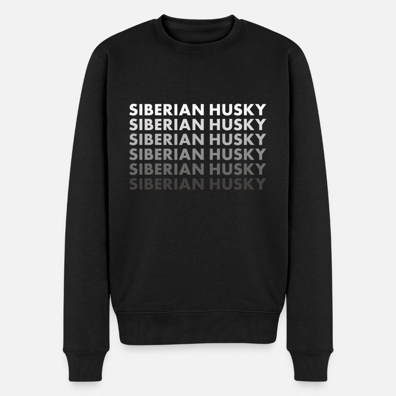Husky sibérien - Pull Premium bio Homme - noir