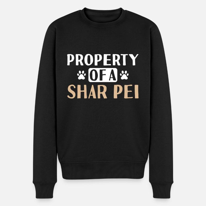 Propriété d’A Shar Pei - Pull Premium bio Homme - noir