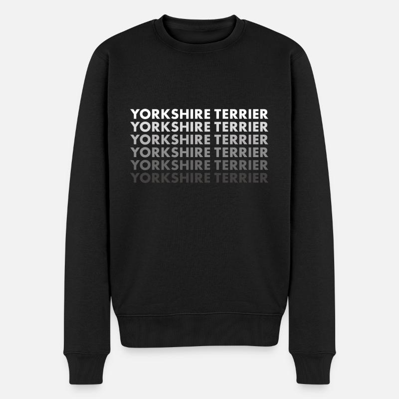 Yorkshire Terrier - Männer Premium Bio Pullover - Schwarz