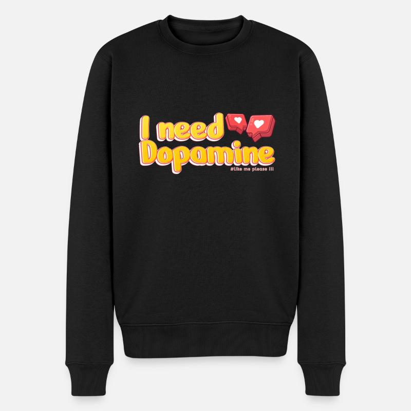 i need Dopamine - Pull Premium bio Homme - noir