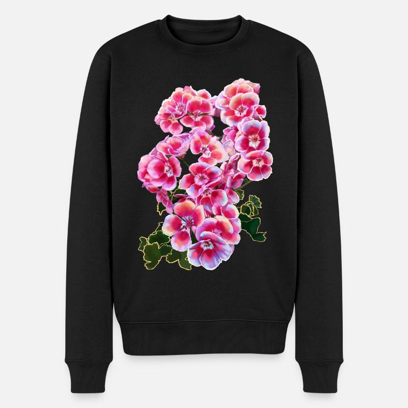 fleur - Pull Premium bio Homme - noir