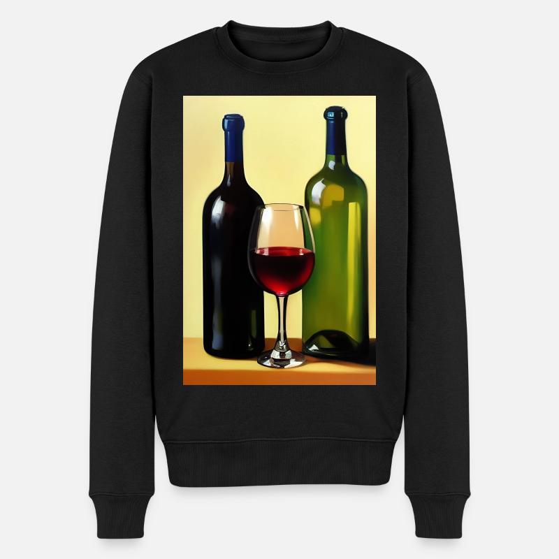 Buveurs de vin - Pull Premium bio Homme - noir