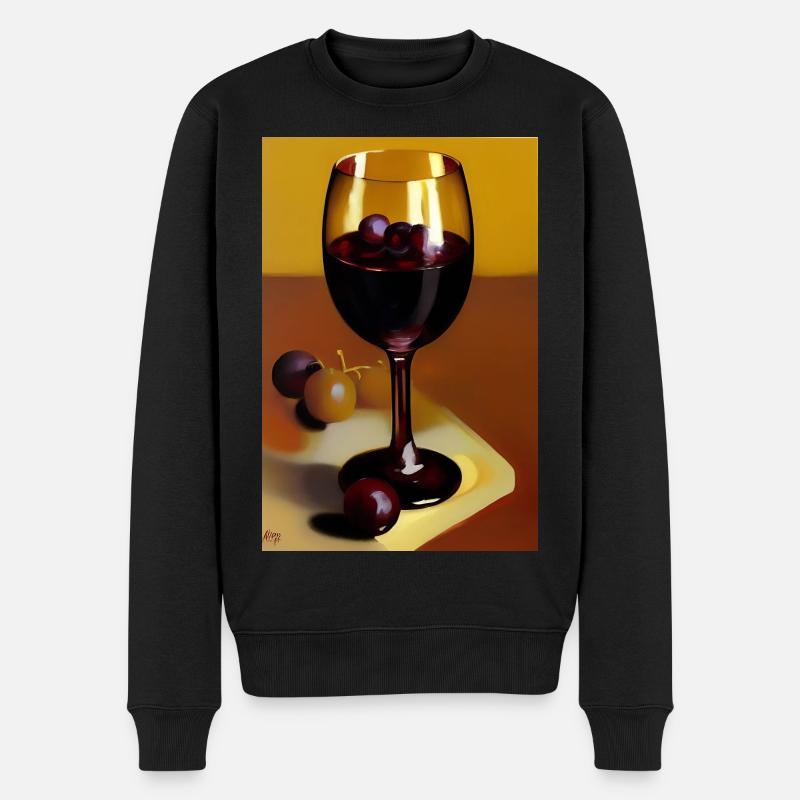 Buveurs de vin - Pull Premium bio Homme - noir