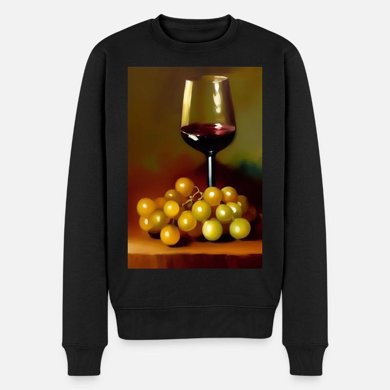 Buveurs de vin - Pull Premium bio Homme - noir