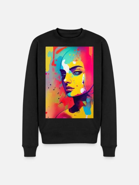 Abstract art - Men's Premium Organic Jumper - black