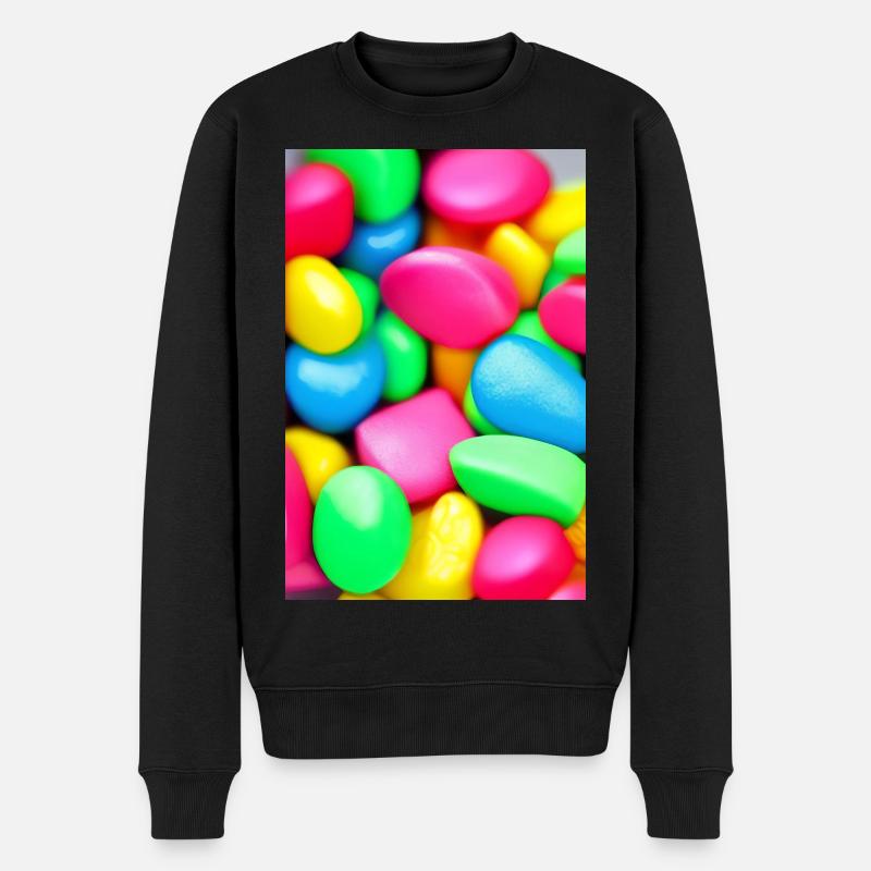 Bonbons - Männer Premium Bio Pullover - Schwarz
