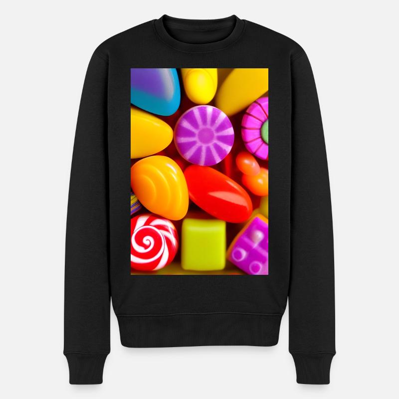 Bonbons - Männer Premium Bio Pullover - Schwarz
