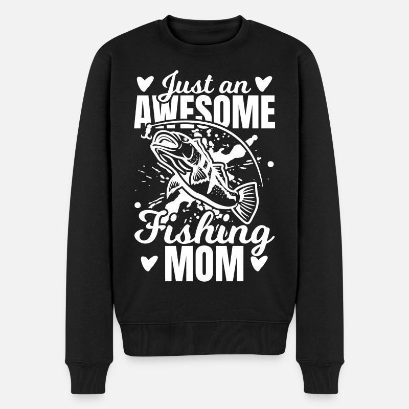 Drôle de maman pêcheuse - Pull Premium bio Homme - noir