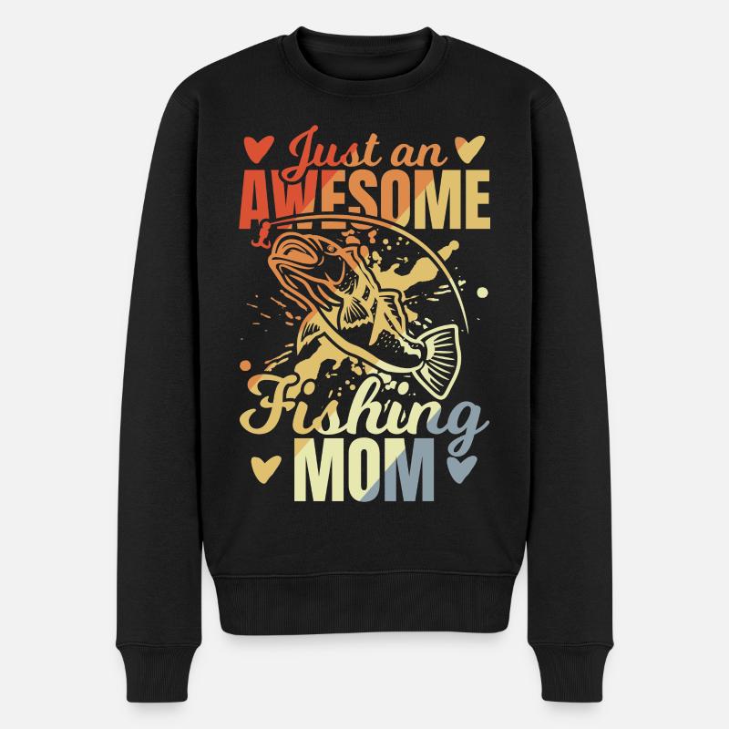 Nur eine fantastische Angel Mutter - Männer Premium Bio Pullover - Schwarz