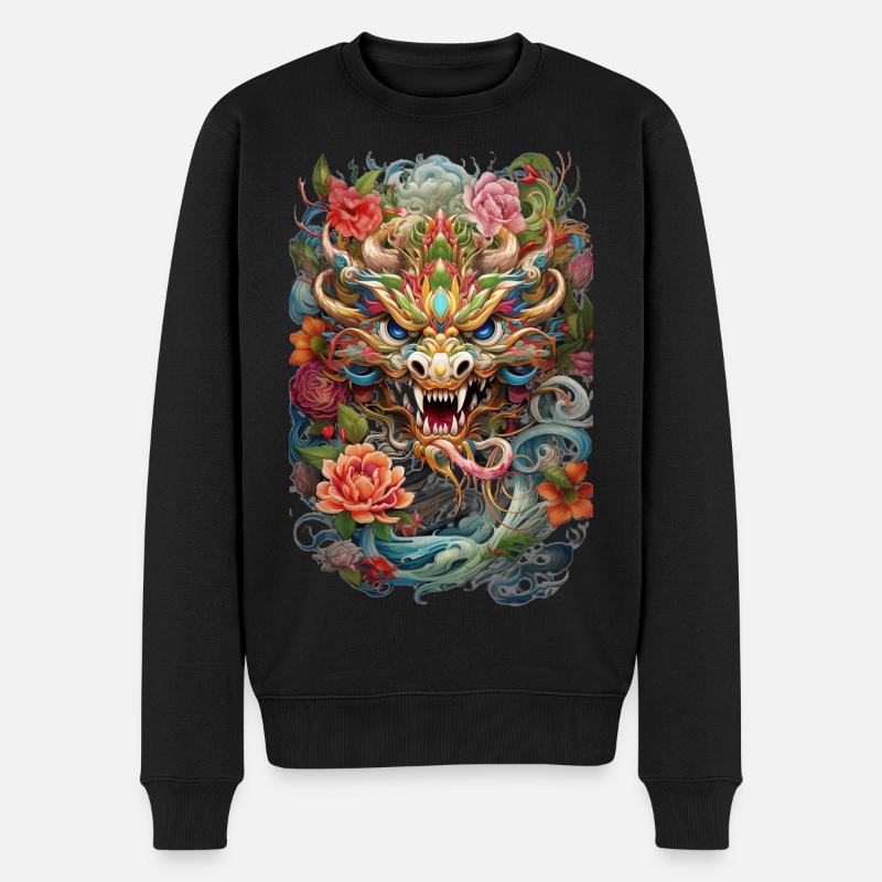 Dragon - Pull Premium bio Homme - noir