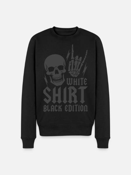 White Shirt Black Edition - Men's Premium Organic Jumper - black