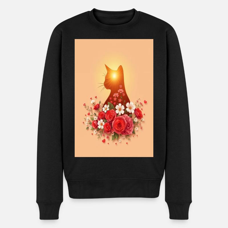 Chat aux roses - Pull Premium bio Homme - noir